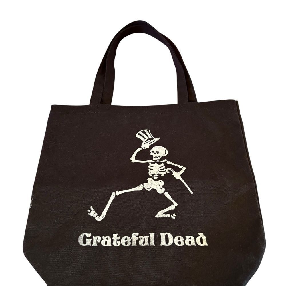 Grateful Dead Black Tote Bag.